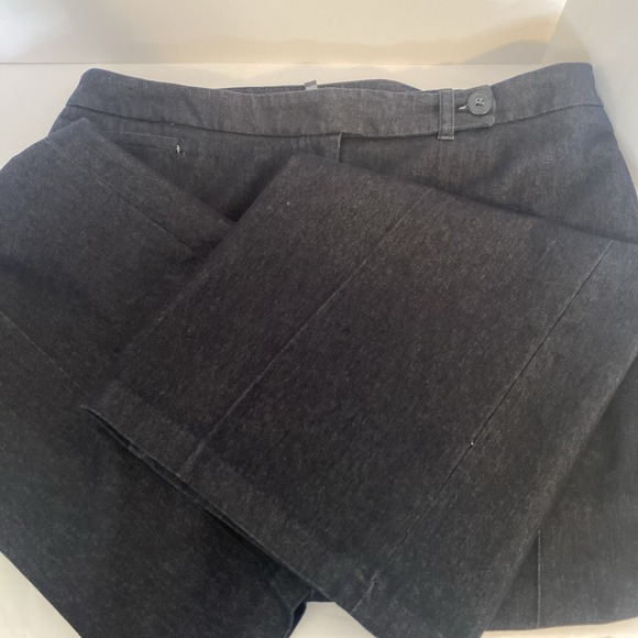 Jones New York Sport Jeans Womens 14 Wide Leg Trouser Blue Jean Stretch Mid Rise - Picture 1 of 5